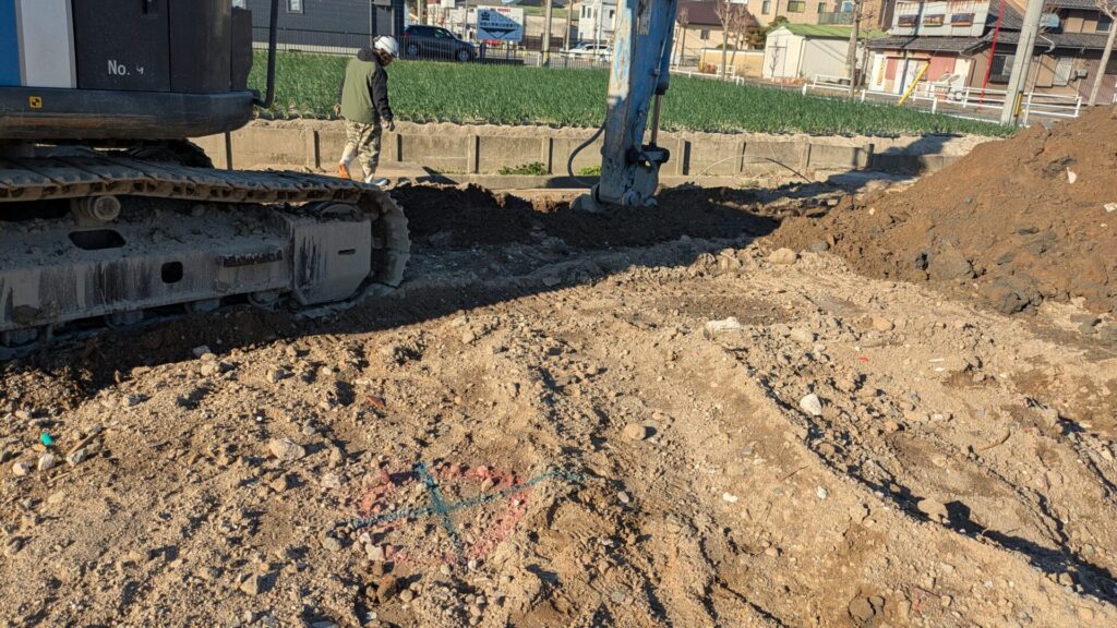 碧南市-店舗-杭抜工事-施工中1