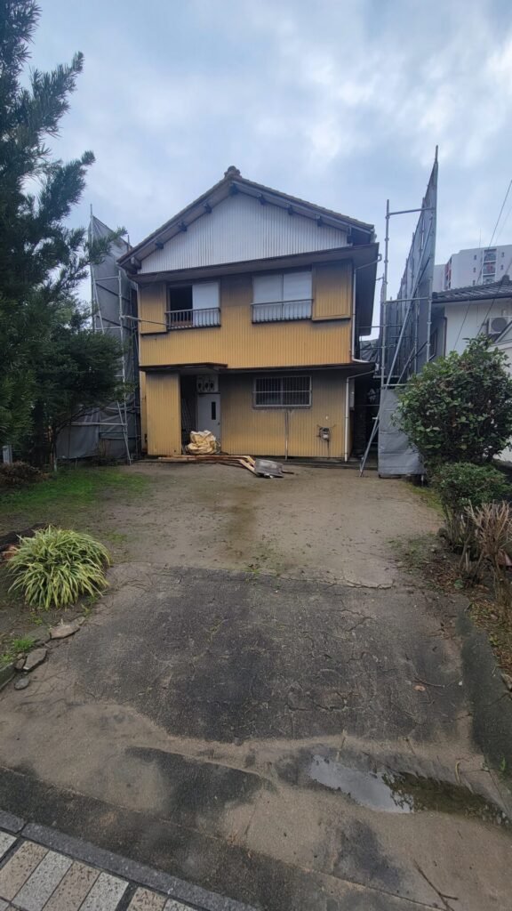 知立市　解体　養生1