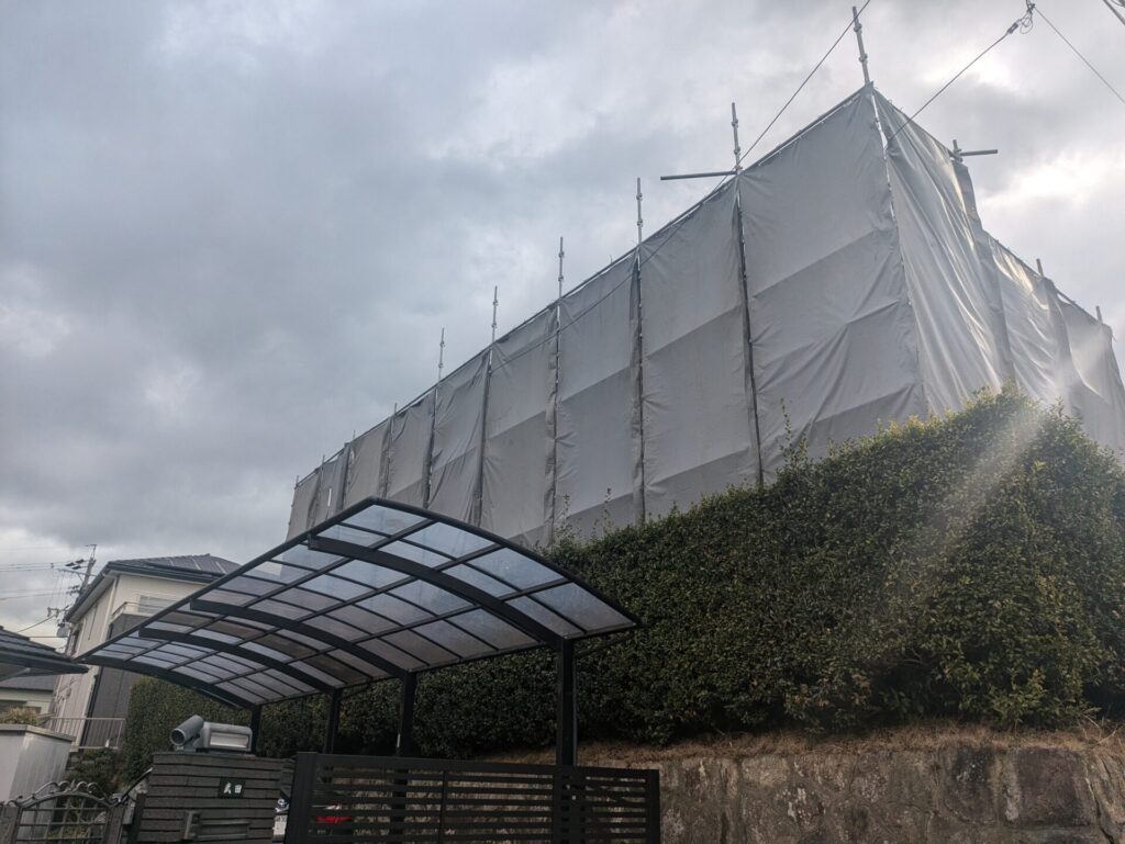 岡崎市 木造・軽量鉄骨 解体工事 施工中1