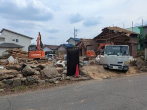 岐阜県岐阜市 解体 施工中3